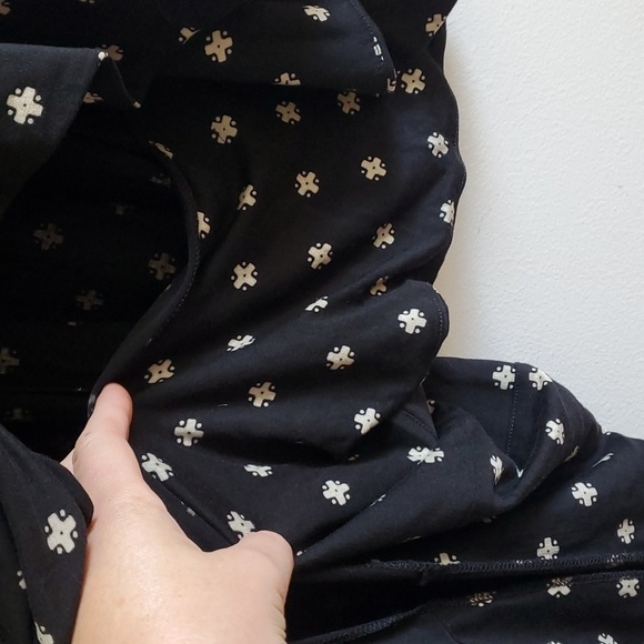 Marc by Marc Jacobs black silk blend beaded wrap maxi dress *flawed* size small - Picture 8 of 8